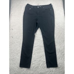 Venus Women's Straight Jeans‎ Denim Pants Solid Black Cotton Blend Size 18 LONG